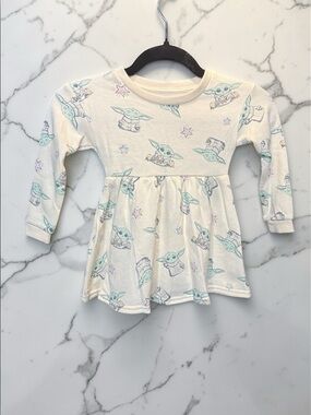 Star Wars Cream and Green Long Sleeve Dress